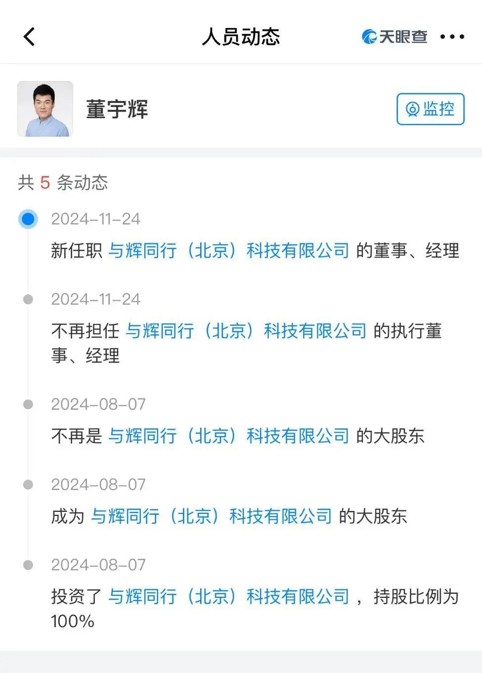 董宇輝成立新公司！注冊(cè)資本1000萬(wàn)元